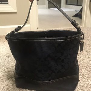 Coach Logo One Shoulder Tote